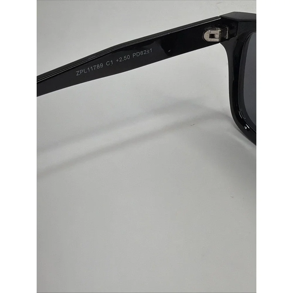 JM Readers +2.50 Bifocal Reading Sunglasses Black UV Protection Unisex NEW